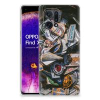 OPPO Find X5 Siliconen Hoesje met foto Badges