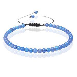 Memphis No.1 Armband - 4mm Agate Blue