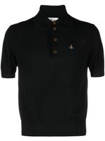 Vivienne Westwood polo Orb à découpes - Noir