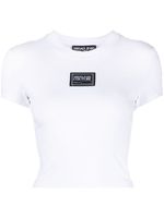 Versace Jeans Couture haut crop à patch logo - Blanc