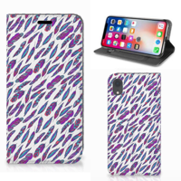 Apple iPhone Xr Hoesje met Magneet Feathers Color
