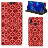 Huawei P Smart (2019) Hoesje met Magneet Batik Rood - thumbnail