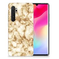 Xiaomi Mi Note 10 Lite TPU Siliconen Hoesje Marmer Goud - thumbnail