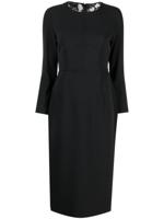 PINKO Jurk met bloemenkant - Zwart