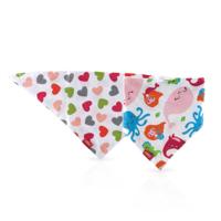 Nuby Slabbetje Bandana Junior 27 Cm Katoen Roze 2 Stuks