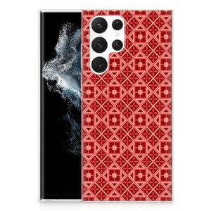 Samsung Galaxy S22 Ultra TPU bumper Batik Rood