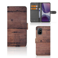 OnePlus 8T Book Style Case Old Wood - thumbnail