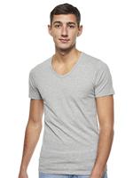 JACK & JONES Mannelijk T-shirt Basic V-hals Licht Grijs Melange, XXL, lichtgrijs gem., XXL