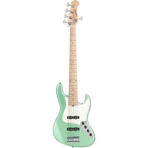 Sadowsky MetroLine 21-5 Vintage Ash Solid Sage Green Metallic Satin 5-snarige elektrische basgitaar