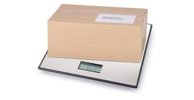 Maul MAULglobal 17125 Pakketweegschaal Weegbereik (max.) 25 kg Resolutie 20 g werkt op batterijen Zilver