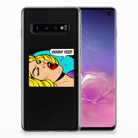 Samsung Galaxy S10 Silicone Back Cover Popart Oh Yes