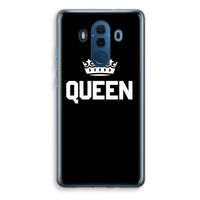 Queen zwart: Huawei Mate 10 Pro Transparant Hoesje - thumbnail