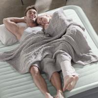 Intex PremAire Fiber Tech Tweepersoonsmatras Grijs, Wit