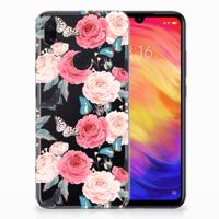 Xiaomi Redmi Note 7 Pro TPU Case Butterfly Roses