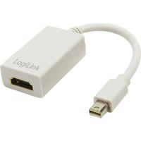 LogiLink CV0036A DisplayPort / HDMI Adapter [1x Mini-DisplayPort stekker - 1x HDMI-bus] Wit 10.00 cm - thumbnail