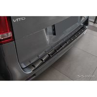 Zwart RVS Bumper beschermer passend voor Mercedes Vito / V-Klasse 2014-2019 & Facelift 2019- (ac AV254028