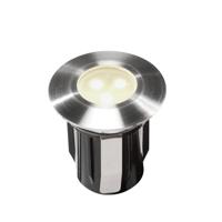 Garden Lights® Alpha Warm White - 12V Outdoor grondinbouw tuinlicht - roestvrij staal - uitbreidingsset zonder transformator