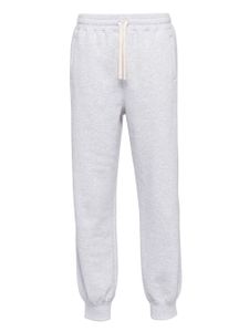 Miu Miu pantalon de jogging à logo brodé - Gris