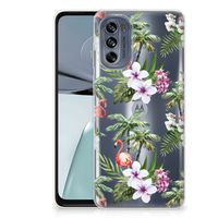 Motorola Moto G62 5G TPU Hoesje Flamingo Palms