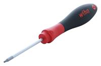 Wiha Schroevendraaier SoftFinish® TORX® met rond lemmet (01286) T6 x 60 mm ergonomische handgreep voor krachtig draaien, allrounder voor industrie en handwerk
