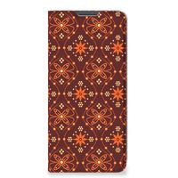 Xiaomi Redmi Note 11 Pro Hoesje met Magneet Batik Brown - thumbnail