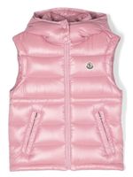 Moncler Enfant gilet matelassé Ania - Rose