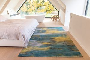 Louis de Poortere - 9119 Atlantic Monetti Nymphea Blue - 80x150 cm Vloerkleed