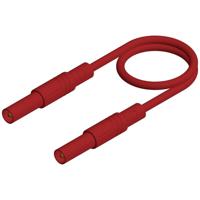 SKS Hirschmann MLS GG 100/1 rt Veiligheidsmeetsnoer Banaanstekker 4 mm Banaanstekker 4 mm 1.00 m Rood 1 stuk(s)