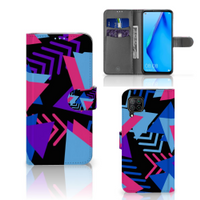 Huawei P40 Lite Book Case Funky Triangle