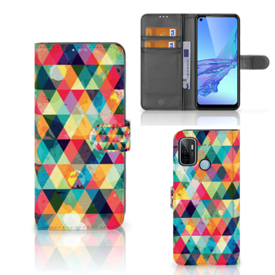 OPPO A53 | OPPO A53s Telefoon Hoesje Geruit OPPO A53 | OPPO A53s Telefoon Hoesje Geruit