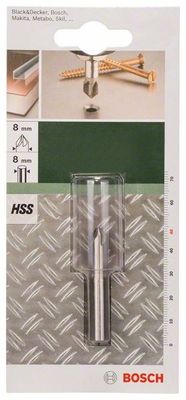 Bosch Accessories 2609255116 Kegelverzinkboor 8 mm HSS Cilinderschacht 1 stuk(s)