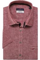 Jupiter Casual Short Style Overhemd Korte mouw bordeaux - thumbnail