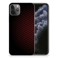 Apple iPhone 11 Pro TPU bumper Geruit Rood - thumbnail