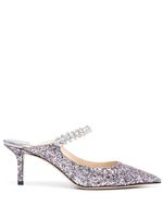 Jimmy Choo mules Bing 65 mm à sequins - Rose - thumbnail