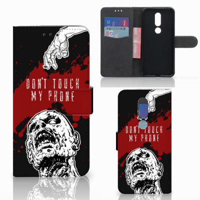 Nokia 7.1 Portemonnee Hoesje Zombie Blood Nokia 7.1 Portemonnee Hoesje Zombie Blood