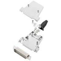 encitech DTSL25-SJSRG-T-DBP-W-K 6355-8086-03 D-sub male connectorset 180 ° Aantal polen: 25 Soldeerkelk 1 stuk(s)