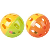 Knaagdierspeelgoed Bal - dia 9 cm 9 cm Flamingo Oranje