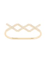 ALINKA 18kt yellow gold KATIA TRIO diamond two-finger ring - Or - thumbnail