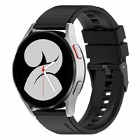 By Qubix - Siliconen gesp bandje - Zwart - Compatible met Garmin Vivoactive 6 / Vivoactive 5 / Vivoactive 3 - Compatible Garmin bandje - Bandbreedte: 20mm