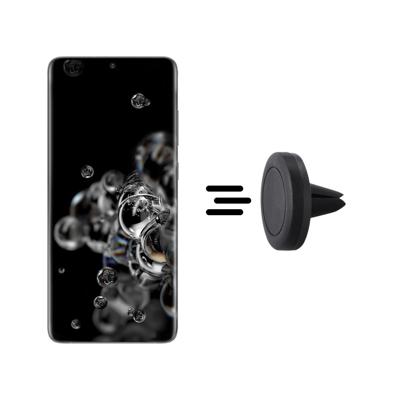 Shop4- Samsung Galaxy S20 Ultra Autohouder Magnetische Ventilatierooster Houder Zwart Shop4- Samsung Galaxy S20 Ultra Autohouder Magnetische Ventilatierooster Houder Zwart