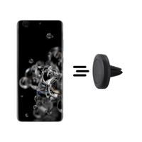 Shop4- Samsung Galaxy S20 Ultra Autohouder Magnetische Ventilatierooster Houder Zwart