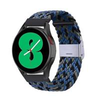 By Qubix - Compatible met Garmin Forerunner 255 - Braided nylon bandje - Camouflage - Compatible Garmin bandje - Bandbreedte: 22mm