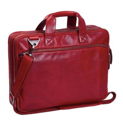 Chesterfield Leren Laptoptas 15 inch Manuel Rood