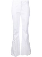 Genny pantalon évasé à taille mi-haute - Blanc