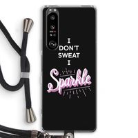 Sparkle quote: Sony Xperia 1 III Transparant Hoesje met koord