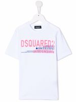 DSQUARED2 KIDS t-shirt à logo imprimé - Blanc