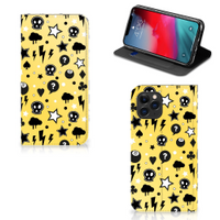 Mobiel BookCase Apple iPhone 11 Pro Punk Geel