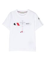 Moncler Enfant t-shirt en coton à imprimé graphique - Blanc