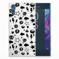 Silicone Back Case Sony Xperia XZs | XZ Silver Punk