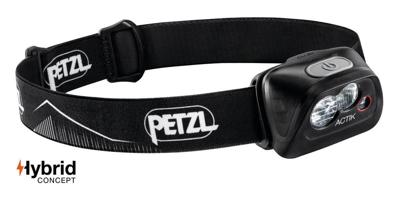 Petzl ACTIK Lantaarn aan hoofdband Zwart LED